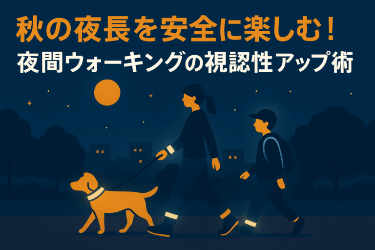 夜間ウォーキングの視認性アップ術